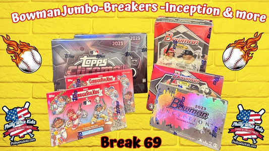 Break 69 - Bowman Breakers, Inception, Black & more  7 box Random group break