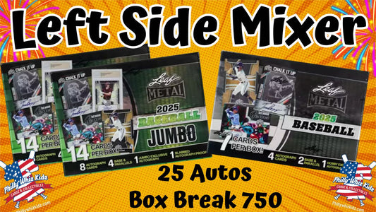 Box Break 750 - Baseball Left side Mixer - 25 Autos