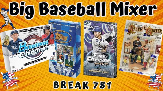 Box Break 751 - Big Baseball Mixer / 27 Random Team Break (Dodgers Random)