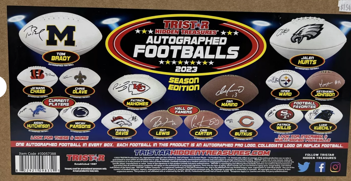 P-2024 TriStar Hidden Treasures Autographed Footballs Season Edition Hobby Box